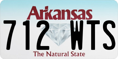 AR license plate 712WTS