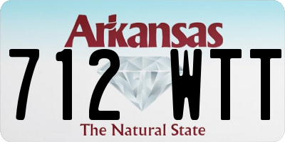AR license plate 712WTT