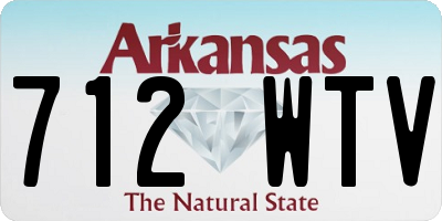 AR license plate 712WTV