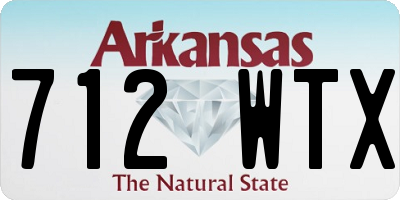 AR license plate 712WTX