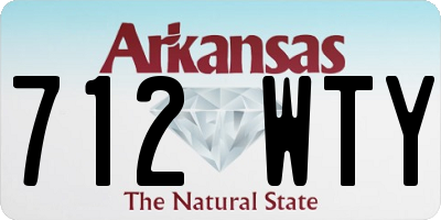 AR license plate 712WTY
