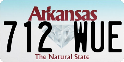 AR license plate 712WUE