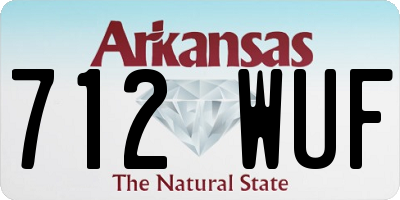 AR license plate 712WUF