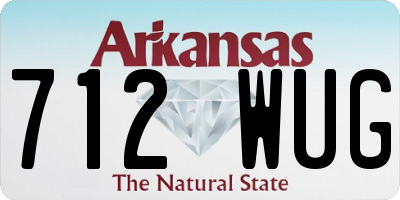 AR license plate 712WUG