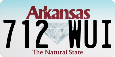 AR license plate 712WUI