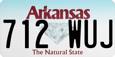 AR license plate 712WUJ