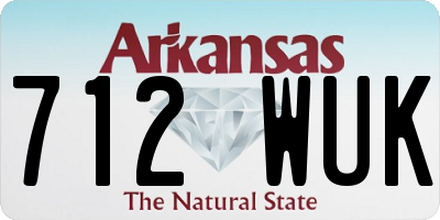 AR license plate 712WUK