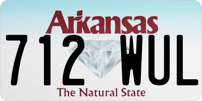 AR license plate 712WUL