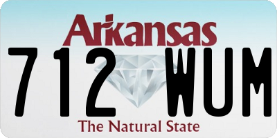 AR license plate 712WUM