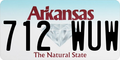 AR license plate 712WUW