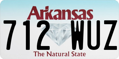 AR license plate 712WUZ