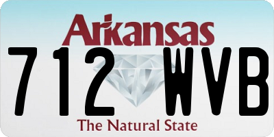 AR license plate 712WVB