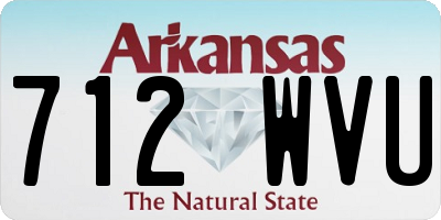 AR license plate 712WVU