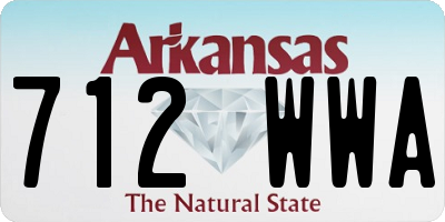 AR license plate 712WWA