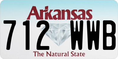 AR license plate 712WWB