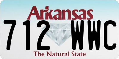 AR license plate 712WWC