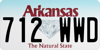 AR license plate 712WWD