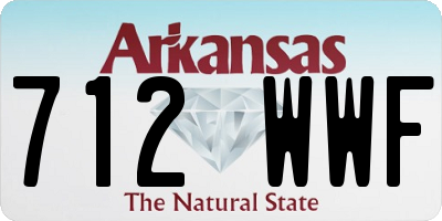 AR license plate 712WWF