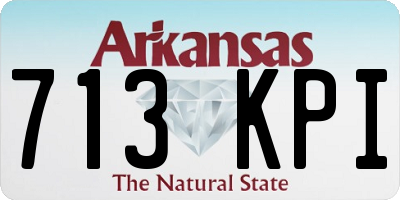 AR license plate 713KPI