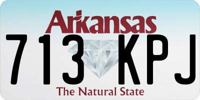 AR license plate 713KPJ