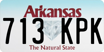 AR license plate 713KPK