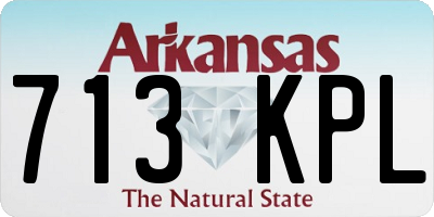 AR license plate 713KPL