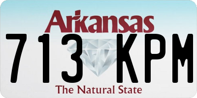 AR license plate 713KPM