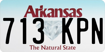 AR license plate 713KPN