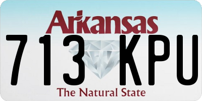 AR license plate 713KPU