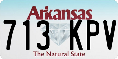 AR license plate 713KPV