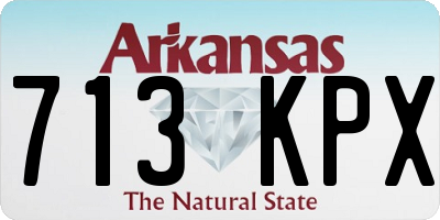 AR license plate 713KPX