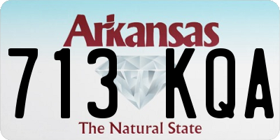 AR license plate 713KQA