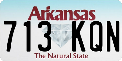 AR license plate 713KQN