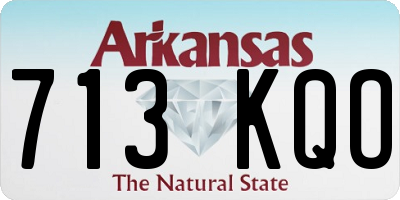 AR license plate 713KQO