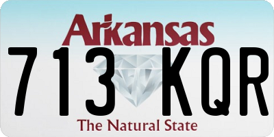AR license plate 713KQR