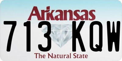 AR license plate 713KQW