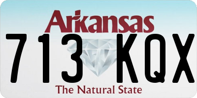 AR license plate 713KQX