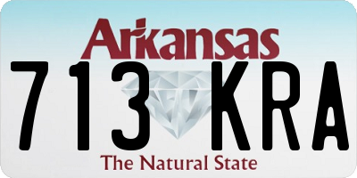 AR license plate 713KRA