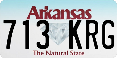 AR license plate 713KRG