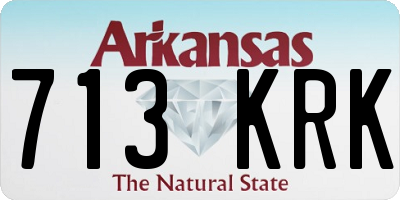 AR license plate 713KRK