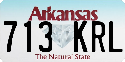 AR license plate 713KRL