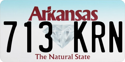AR license plate 713KRN