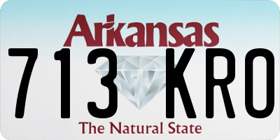 AR license plate 713KRO