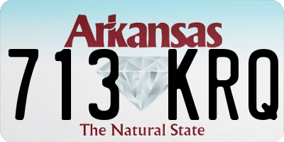 AR license plate 713KRQ