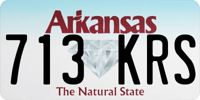AR license plate 713KRS