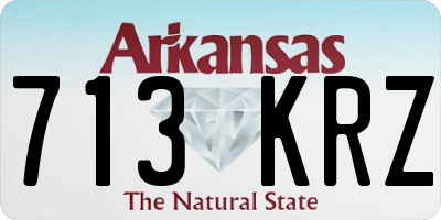 AR license plate 713KRZ