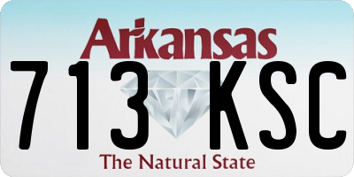 AR license plate 713KSC
