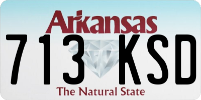 AR license plate 713KSD