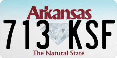 AR license plate 713KSF