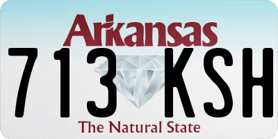 AR license plate 713KSH